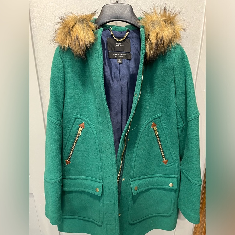 JCREW wool stadium parka